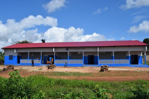 Evolution des travaux : Ecole primaire à Doutou dans la commune de HOUEYOGBE