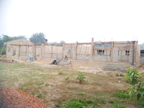 Evolution des travaux à l'école de Hozin dans la commune de DANGBO