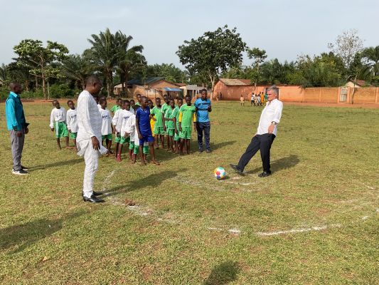 Lancement du Tournoi inter écoles EDUCAFOOT à ADJOHOUN.