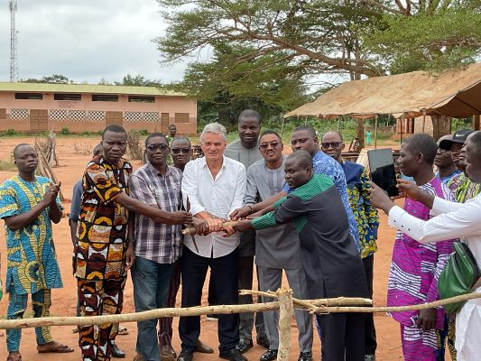 Lancement des travaux pour la réalisation d'un château d'eau et 2 puits d'eau à DAWE CENTRE-ZÉ.