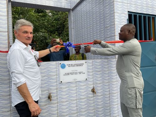 Inauguration d'un château d'eau et de 2 puits à WASSA - ZÉ