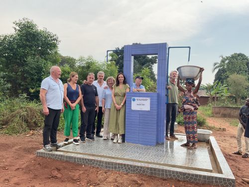 Inauguration d'un château d'eau et deux puits à Dawe Centre – Commune de ZÉ