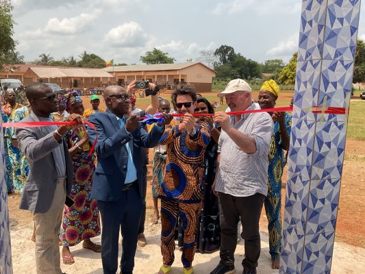 Inauguration d'un château d'eau et deux puits à Masse BOPA