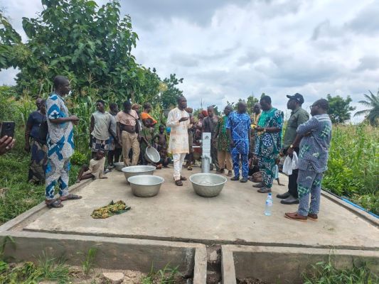 MISE EN SERVICE D'UN FORAGE A ZASSA - ZA KPOTA