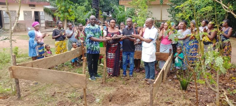 LANCEMENT DES TRAVAUX POUR LA RÉALISATION D'UN CHATEAU D'EAU A BETHESDA - LOKOSSA
